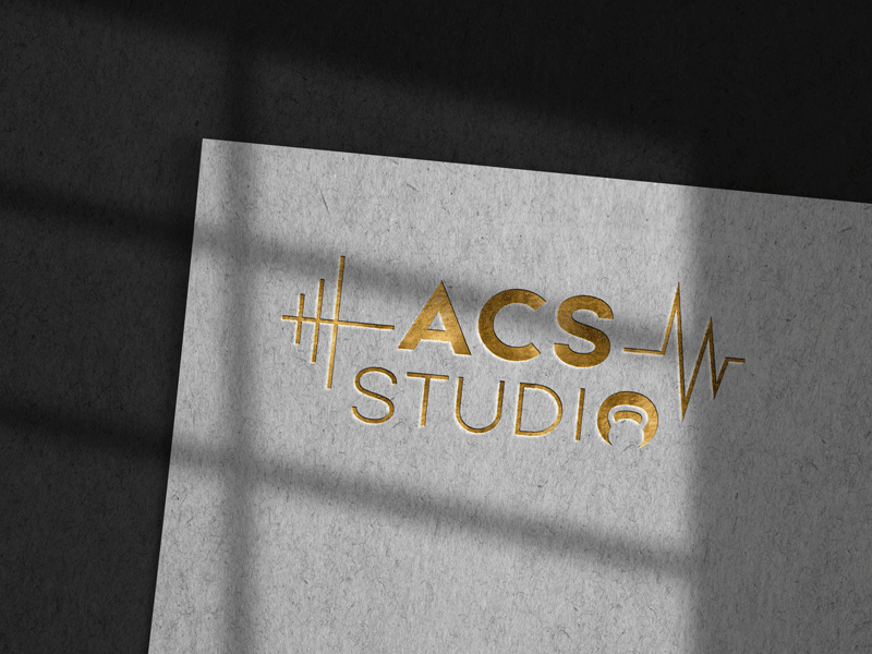 mockup papier blanc ecriture doree acs studio